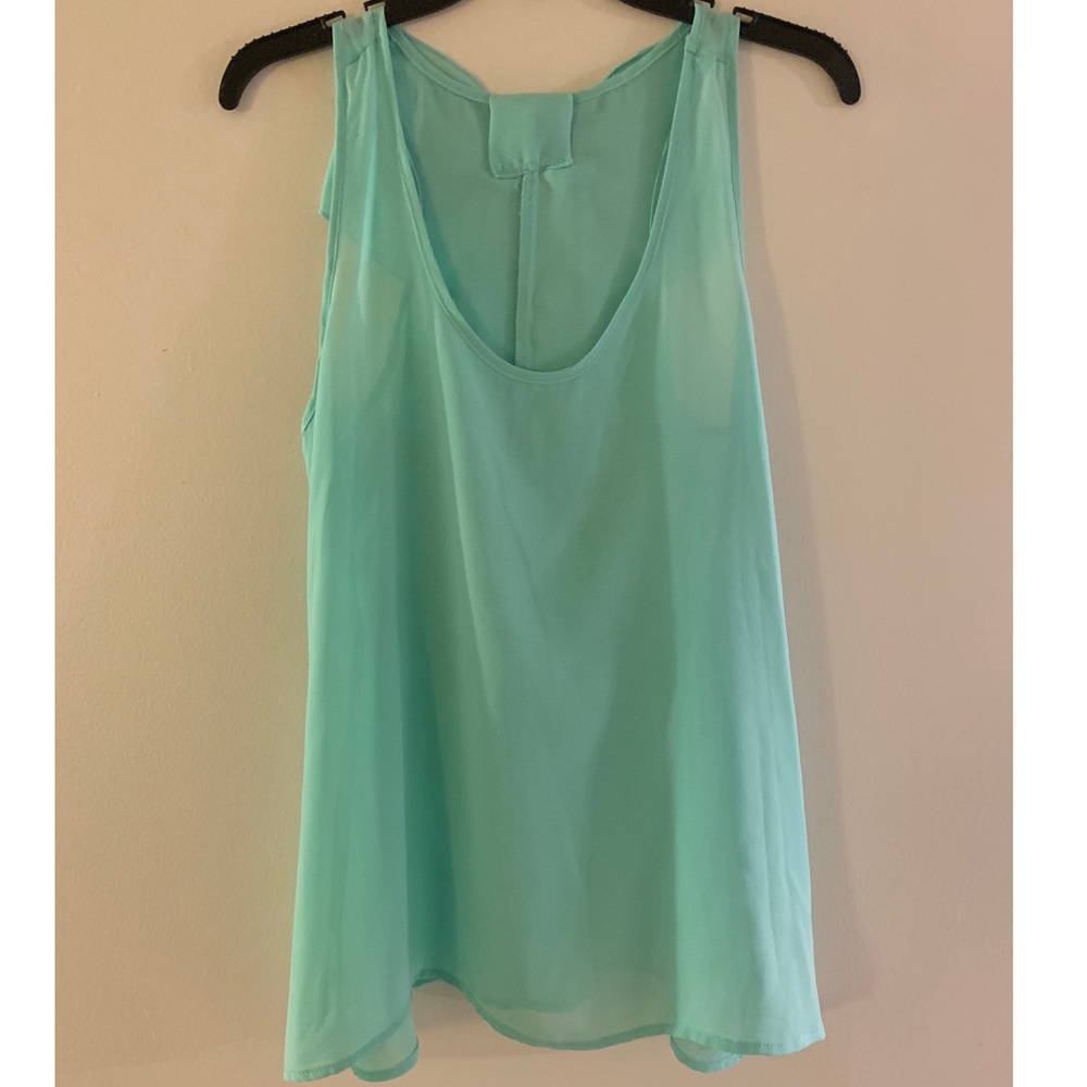 Mint green tank